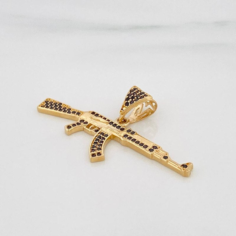 Pendant Weapon Rifle 3.4g / 1 in 18K Yellow Gold