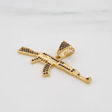 Pendant Weapon Rifle 3.4g / 1 in 18K Yellow Gold