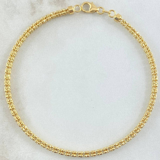 Pulso Ice 5.65gr / 8 in / 2.4mm Oro Amarillo +4 18K