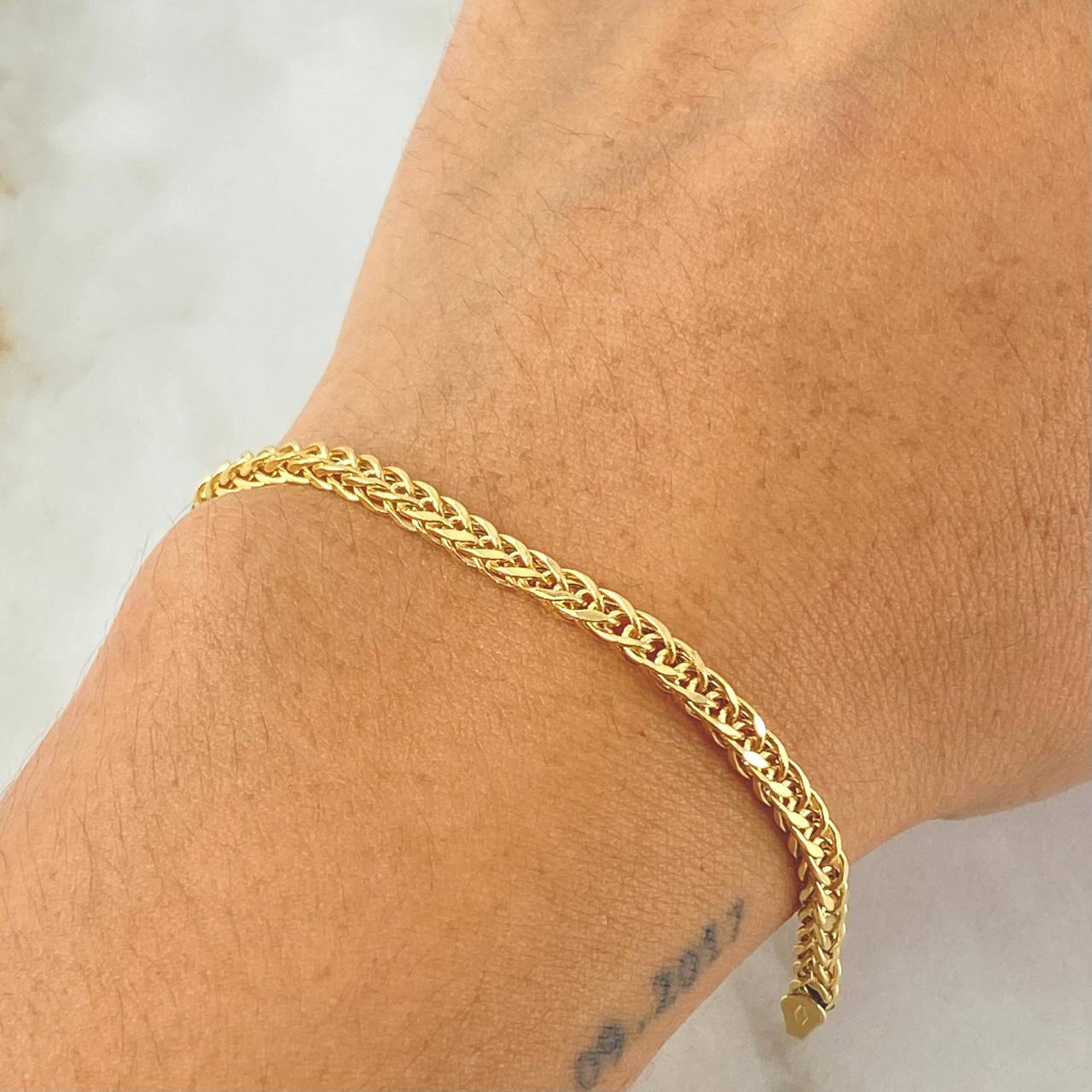 Franco Bracelet 4.05gr / 7.9in / +3 18K Gold ©