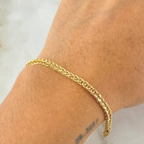 Franco Bracelet 4.05gr / 7.9in / +3 18K Gold