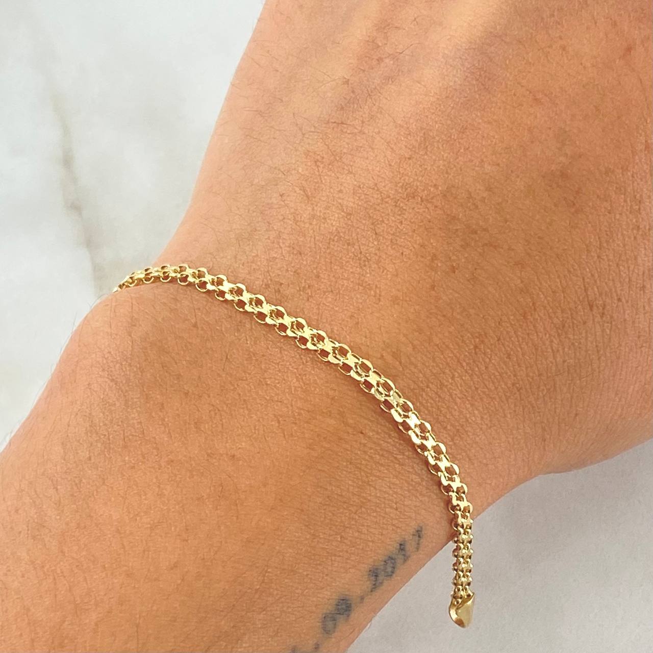 Chinese Bracelet 1.4gr / 7.5in / +1 18K Gold