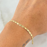 Flat Anchor Bracelet 3.2gr / 7.1in / +3 18K Gold ©