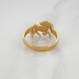 Unicorn Ring 3.05g / Size 7 Two-Tone Yellow White Gold 18K