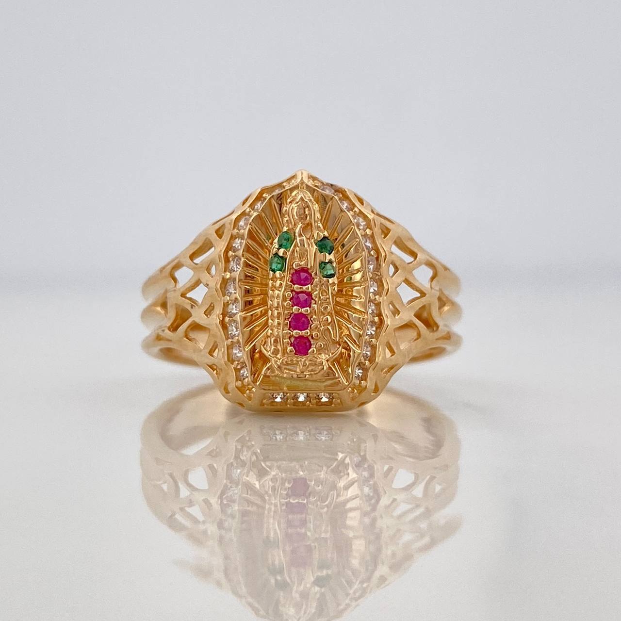 Anillo Virgen Guadalupe 3.45g / T6 1/2 Oro Amarillo 18K