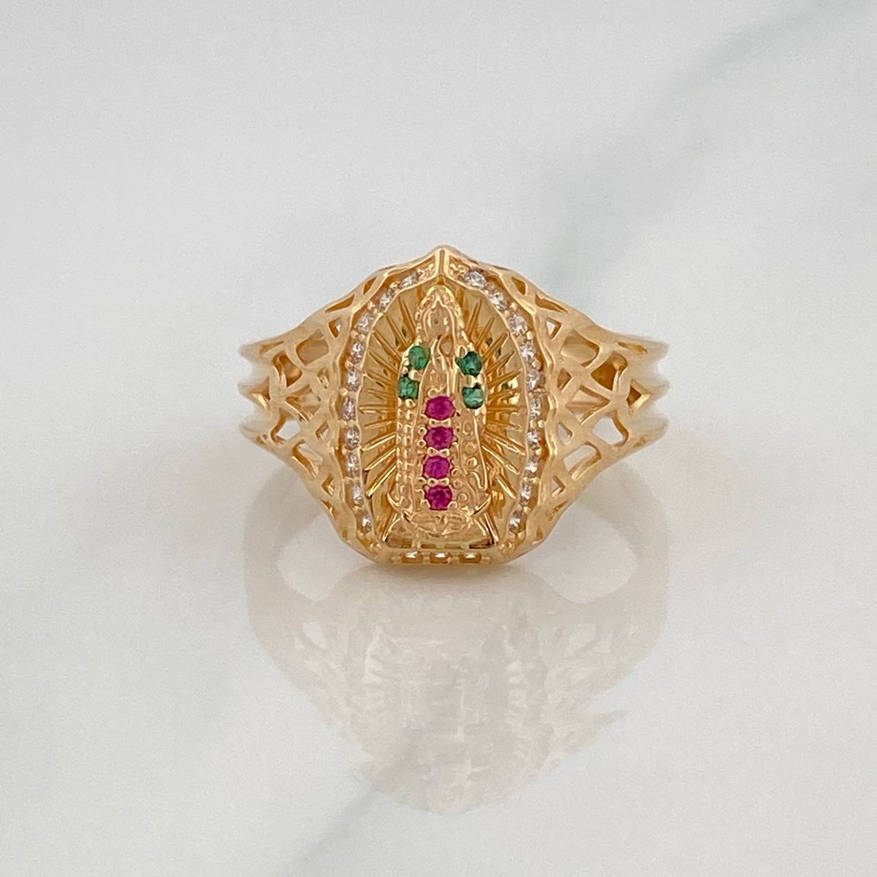 Anillo Virgen Guadalupe 3.45g / T6 1/2 Oro Amarillo 18K