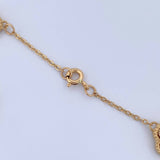 Pulso Aro Seguido Trebol 7gr / 19cm / 1.2mm Diamantado Oro Amarillo 18K $