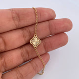 Spike Chain Clover 9.1gr / 48.6cm-51cm / 1.3mm Diamond Cut 18K Yellow Gold $