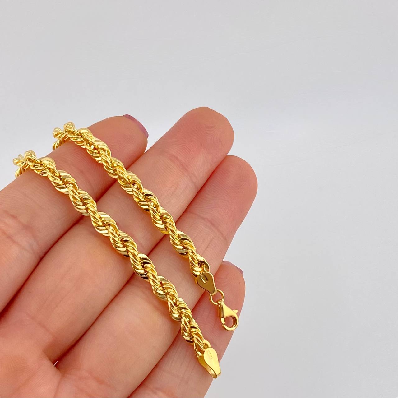 Pulso Lazo 4.4g / 7 3/4 in / 4.4mm Oro Amarillo 18K