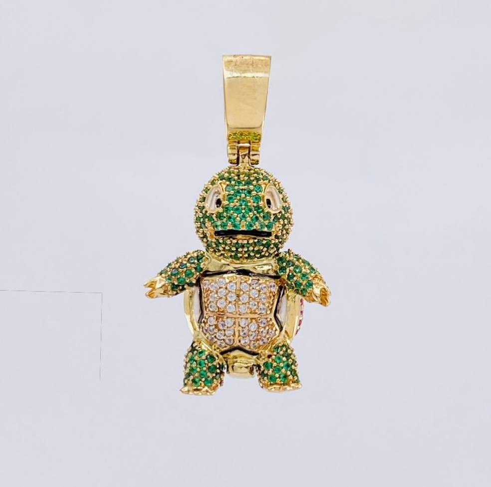Pendant Fun Turtle 11.9g / 1 1/2 in 18K Yellow Gold