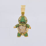 Pendant Fun Turtle 11.9g / 1 1/2 in 18K Yellow Gold