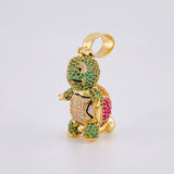 Pendant Fun Turtle 11.9g / 1 1/2 in 18K Yellow Gold