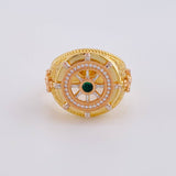 Anillo Timón Móvil 13.55g / T11 Tres Oros 18K
