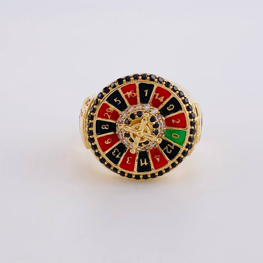 Anillo Juegos de Azar 7.75g / T10 1/2 Oro Amarillo 18K
