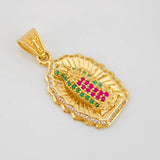 Pendant Virgin of Guadalupe 3.05g / 1 in Yellow Gold 18K