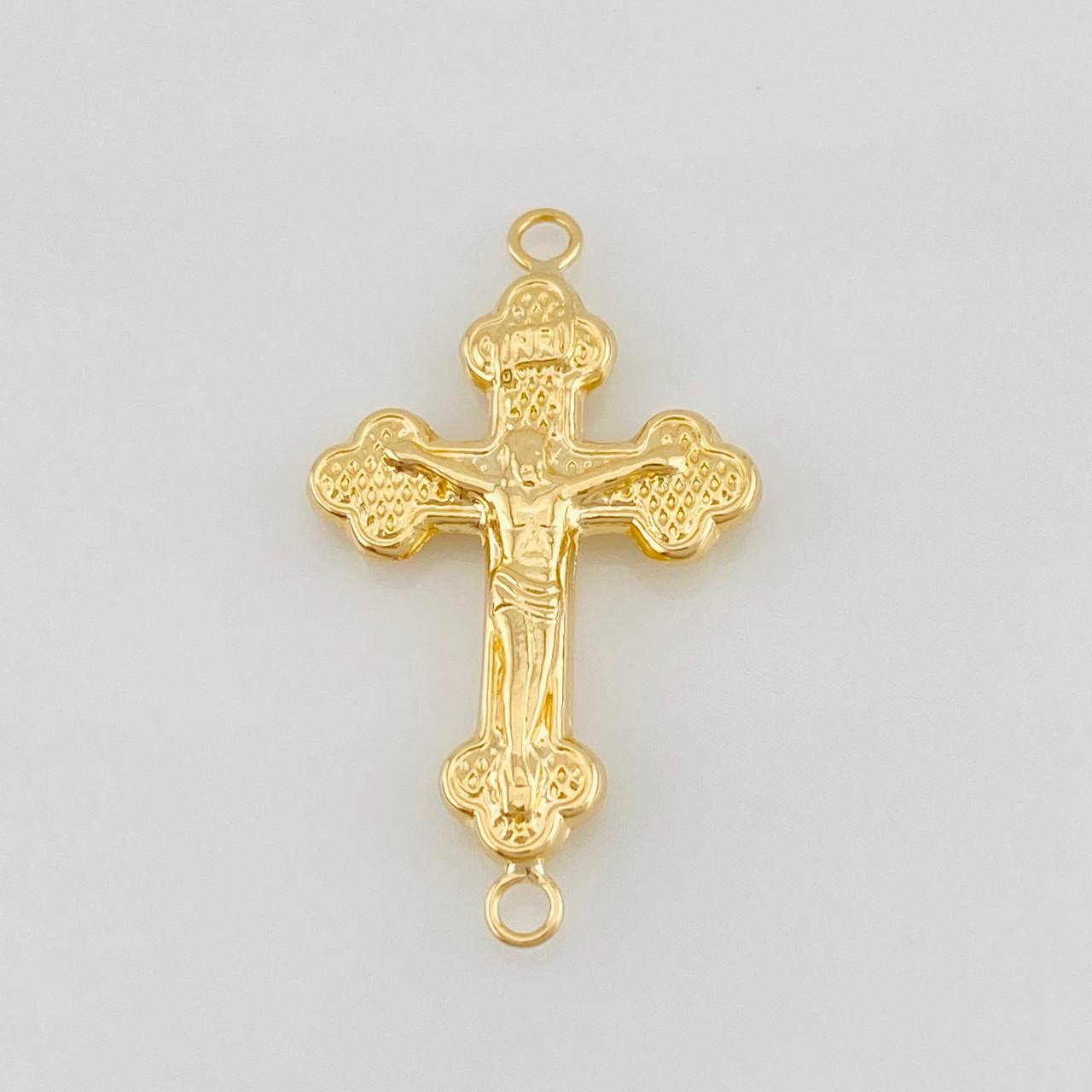 Charm Cross Christ 0.95g / 1 in Yellow Gold 18K