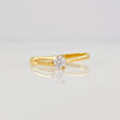 Anillo Solitario 1.2g / T7 Oro Amarillo 18K
