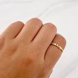 Anillo Churumbela Amor 1.45g / T7 Oro Amarillo 18K