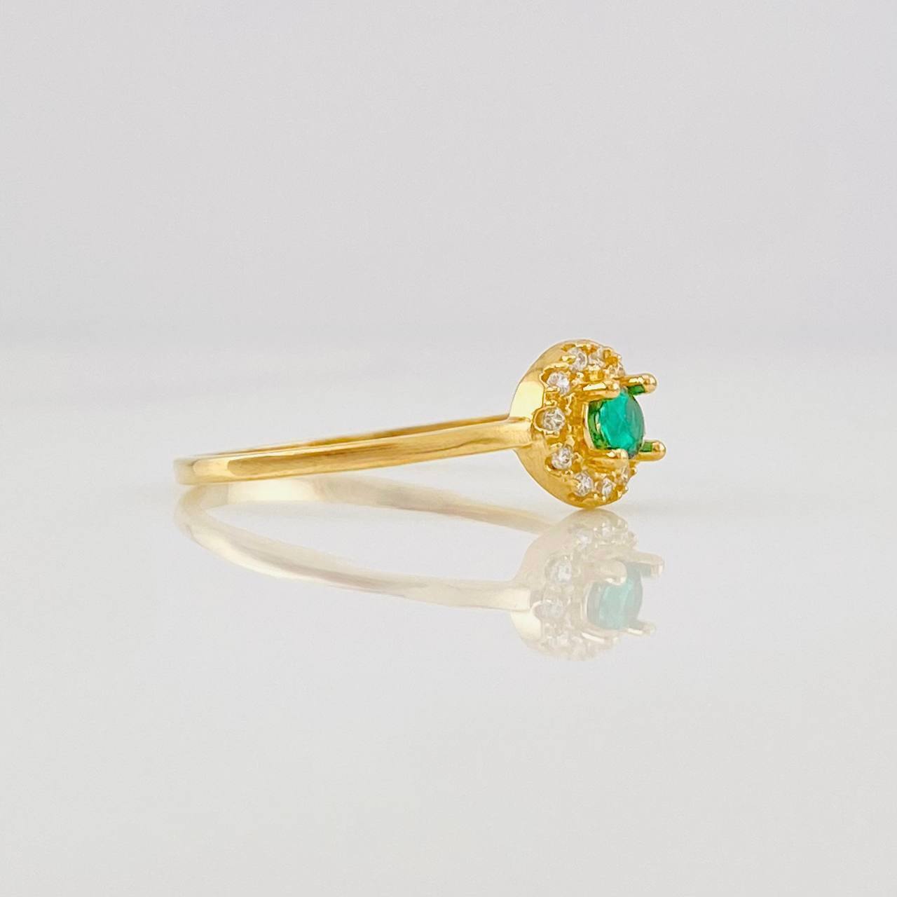 Dense Halo Ring 1.45g / T6 3/4 Yellow Gold 18K