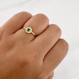 Dense Halo Ring 1.45g / T6 3/4 Yellow Gold 18K