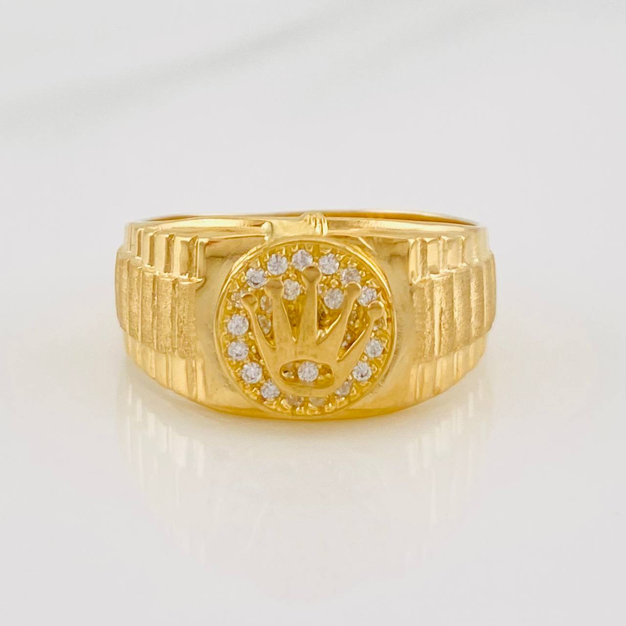 Anillo Corona Correa 4g / T8 3/4 Oro Amarillo 18K