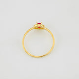 Dense Halo Ring 1.4g / T4 3/4 Yellow Gold 18K