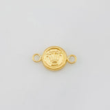 Herraje Corona Circular 0.3g / 1/2 in Oro Amarillo 18K