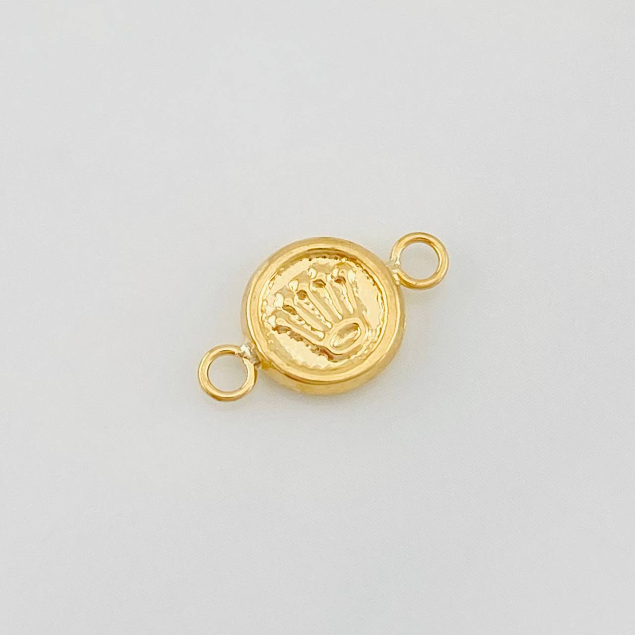 Herraje Corona Circular 0.3g / 1/2 in Oro Amarillo 18K