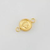 Herraje Corona Circular 0.3g / 1/2 in Oro Amarillo 18K
