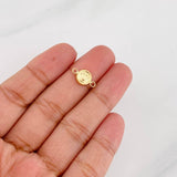 Herraje Corona Circular 0.3g / 1/2 in Oro Amarillo 18K
