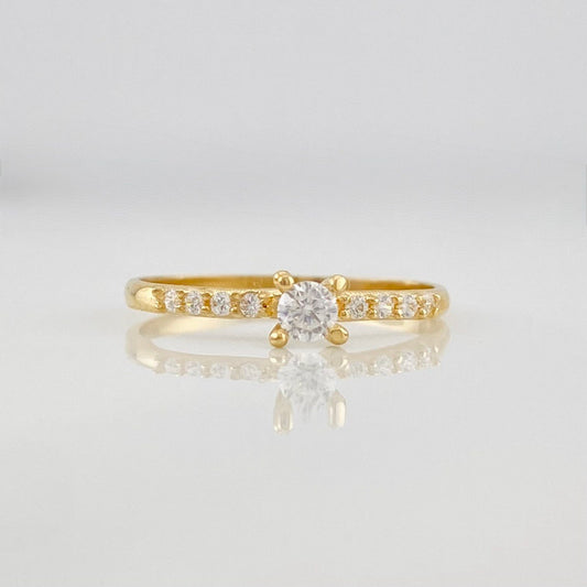 Anillo Solitario Churumbela 1.15g / T6 1/2 Oro Amarillo 18K