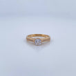 Solitaire Ring Churumbela 2.5gr / Size 7 / 18K Gold &