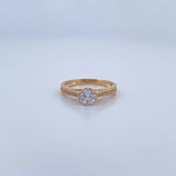 Solitaire Ring Churumbela 2.5gr / Size 7 / 18K Gold &