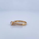 Solitaire Ring Churumbela 2.5gr / Size 7 / 18K Gold &