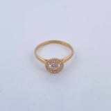 Circle Ring 1.5gr / Size 4 3/4 / 18K Gold &
