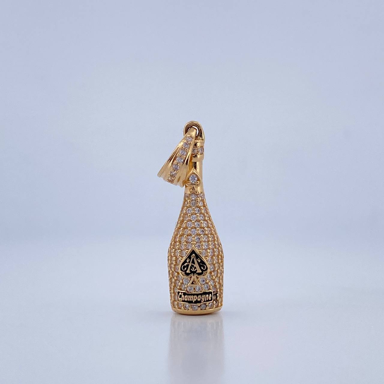 Pendant Champagne Bottle 4.2gr / 3.8cm / 18K Gold &