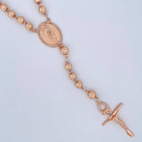 Miraculous Virgin Rosary Inri 28.4gr / 12.4in / 18K Gold &