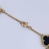 Bracelet Spike Clover 8.2gr / 20.5cm / 1.6mm Black Onyx Yellow Gold 18K $