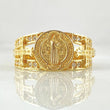 San Benito Ring Cold Crosses 5.8gr / Size 10 1/2 / 18K Gold ©