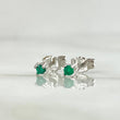 Stud Earrings Esmeraldas 11 pts 0.7gr / 2.3mm 18K White Gold (Jewel) *