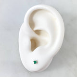 Stud Earrings Esmeraldas 11 pts 0.7gr / 2.3mm 18K White Gold (Jewel) *