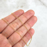 Rolo Chain 1.65gr / 45cm / 1.2mm Yellow Gold +3 18K