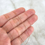 Cadena Veneciana 0.95gr / 17 3/4 in / 5mm Oro Rosa +3 18K ©