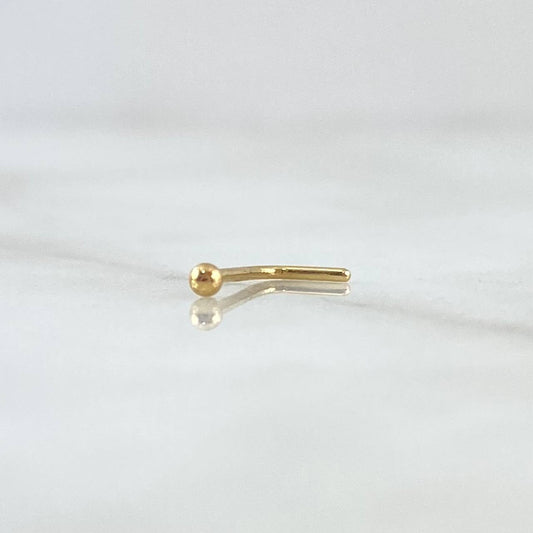 Piercing Chispa Bola 0.1 g / 1/2 in Oro Amarillo 18K