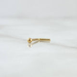 Sparkle Bead Piercing 0.1 g / 1/2 in 18K Yellow Gold