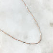 Classic Link Chain Special 2.2gr / 45cm / 1mm Two-tone White and Rose Gold +3 18K