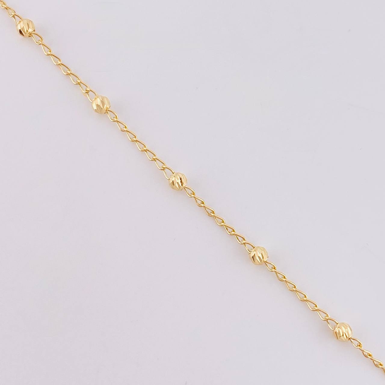 Pulso Denario Virgen de la Milagrosa 2.15g / 19cm / 3.05mm Oro Amarillo 18K