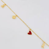 Bracelet Drawer Pendants 2.4g / 7 1/4 in / 1.7mm Yellow Gold 18K