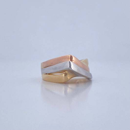 Alliance Ring 5.55gr / T6 1/2 / Three Golds 18K $