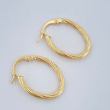 Hoop Earrings Arielle 1.2gr / 2.2cm / 18K Gold &